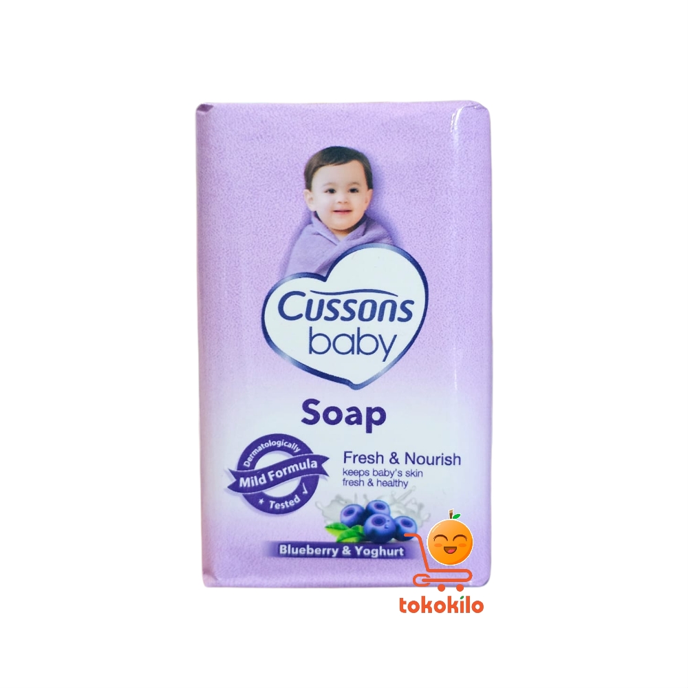 Sabun Bayi Cussons Baby Soap Fresh & Nourish Blueberry & Yoghurt 60gr