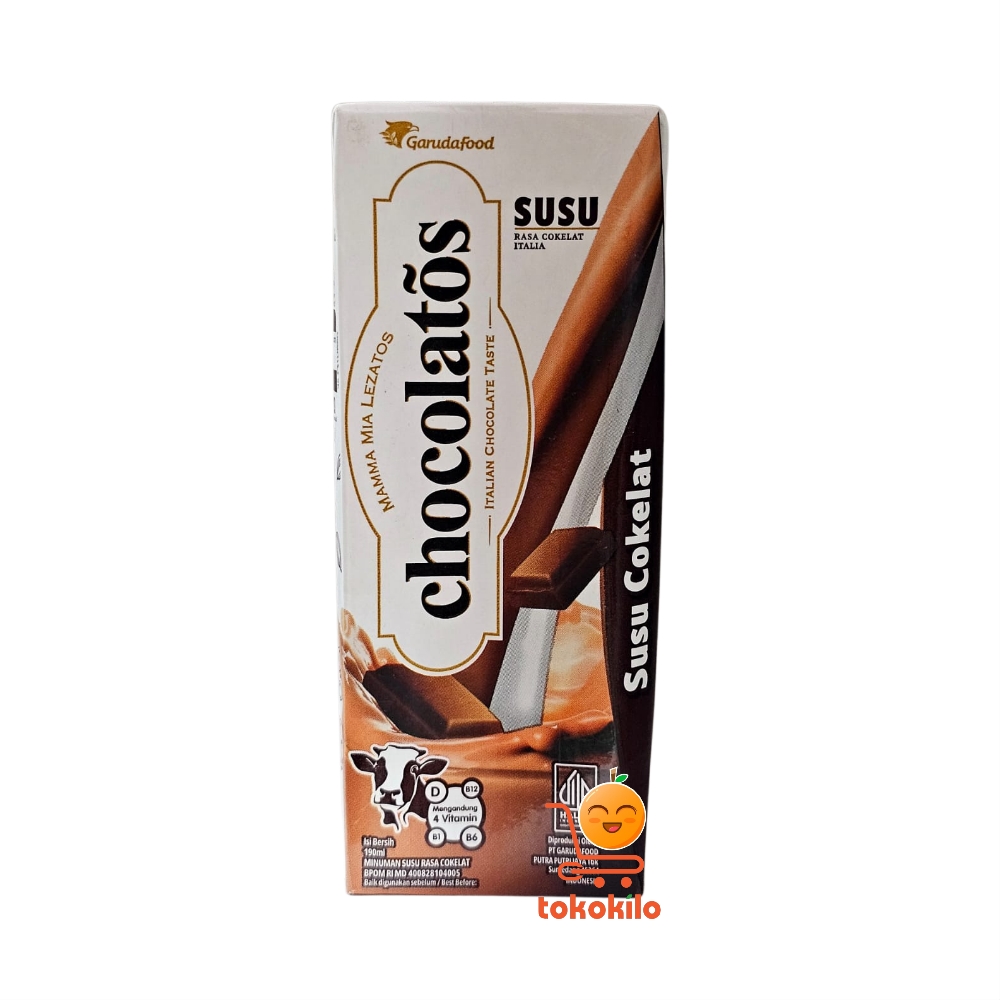 Minuman Susu Cokelat Chocolatos Italian Chocolate Taste 190ml