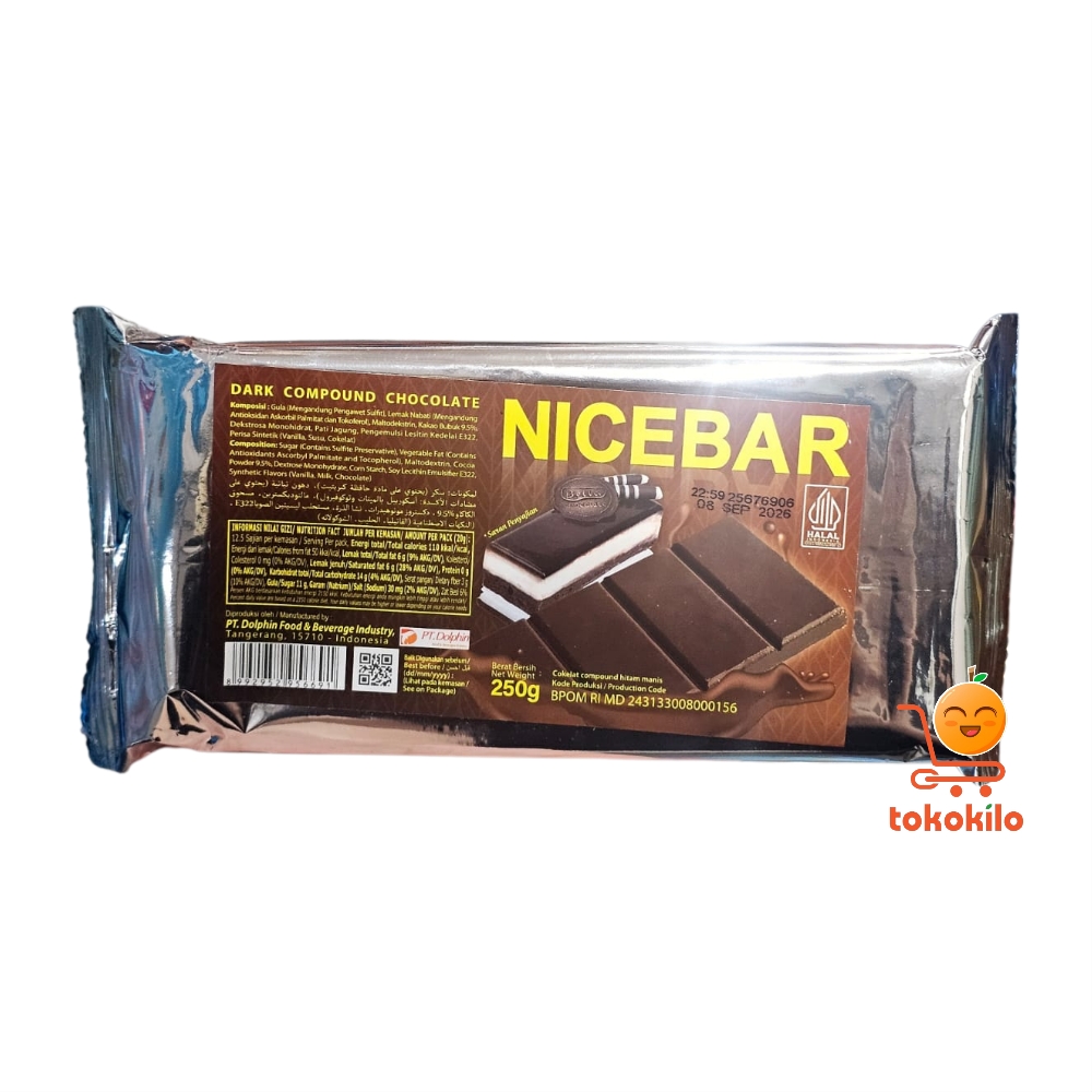 Nicebar Dark Compound Chocolate 250gr