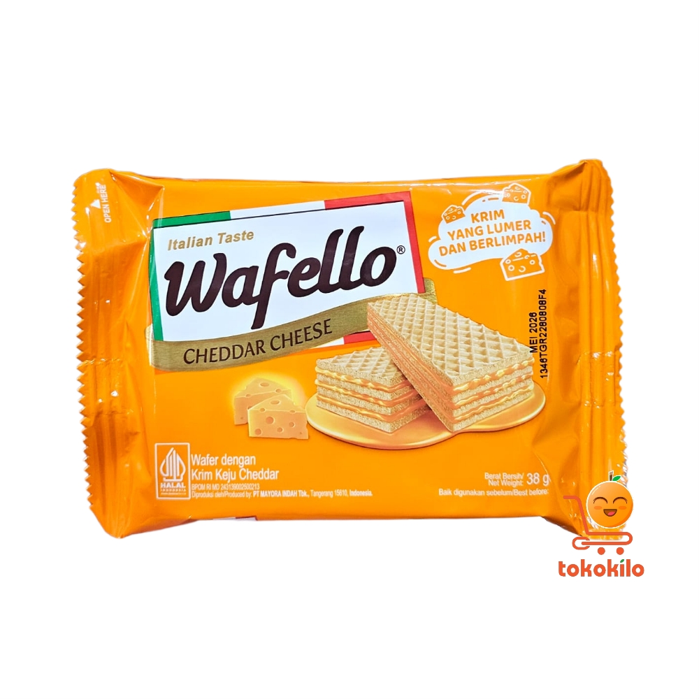Wafer Wafello Cheddar Cheese 15gr, 38gr