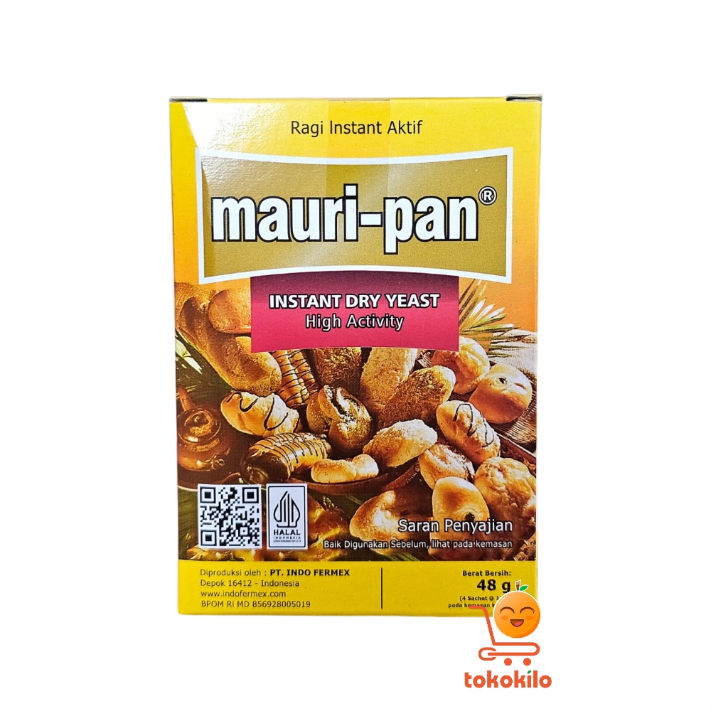 Mauripan Ragi Instant Dry Yeast 12gr (1 Box X 4 pcs)