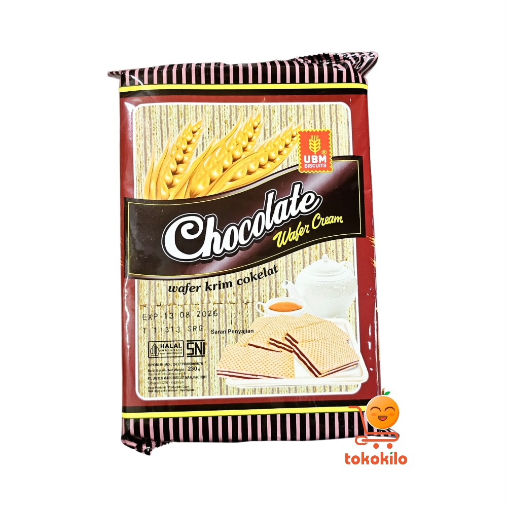 Cemilan Wafer UBM Rasa Krim Coklat 230gr