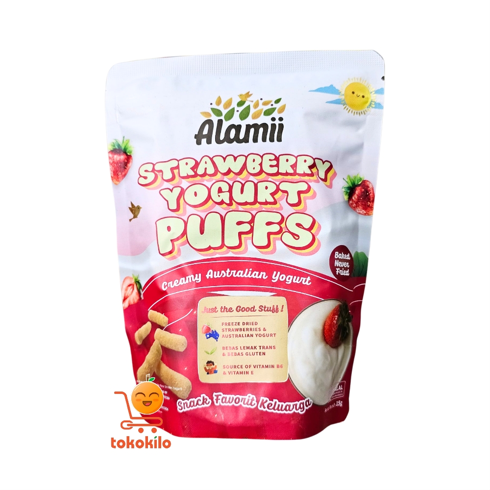Alamii Strawberry Yogurt Puffs 15gr, 25gr