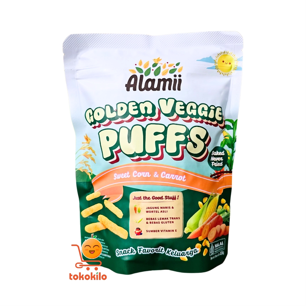 Alamii Golden Veggie Puffs 15gr, 25gr 