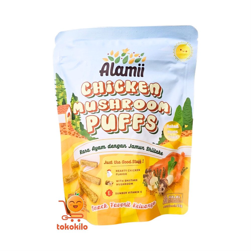 Alamii Chicken Mushroom Puffs 15gr, 25gr