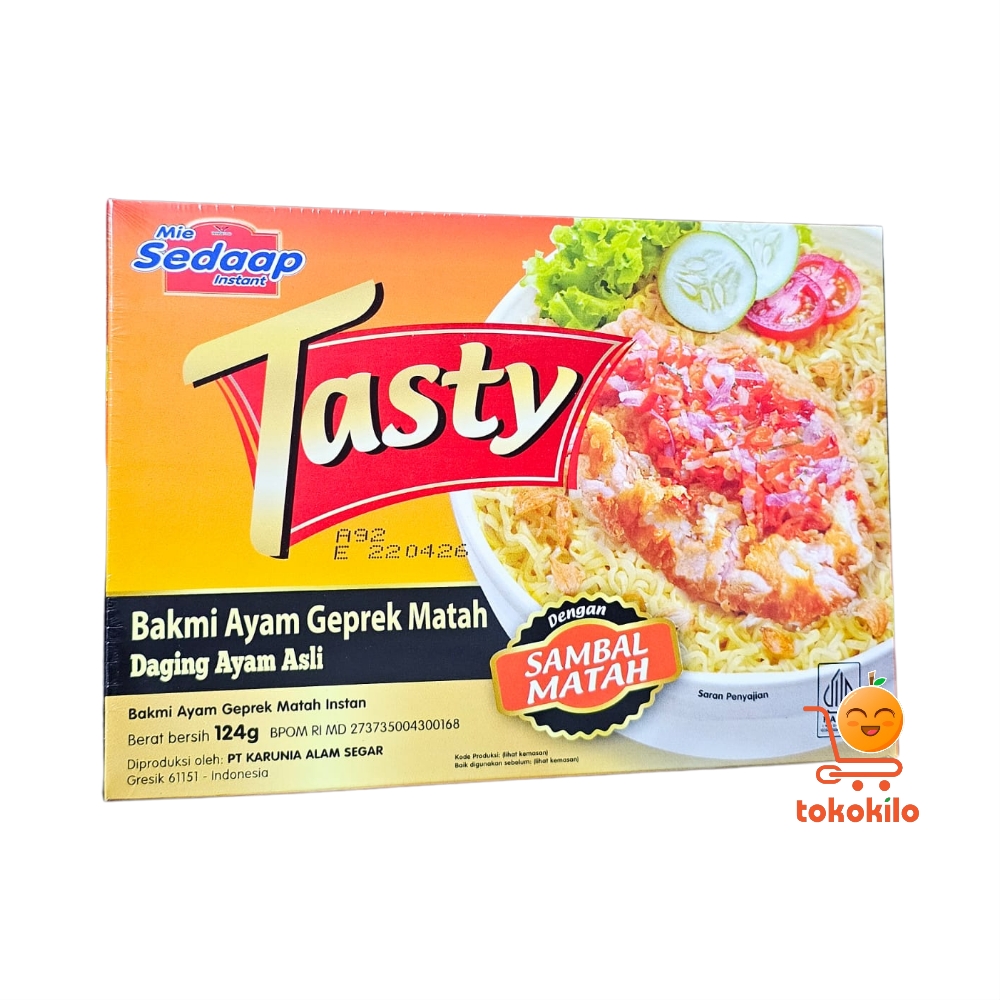 Mi Sedaap Tasty Bakmi Ayam Geprek Matah 124gr