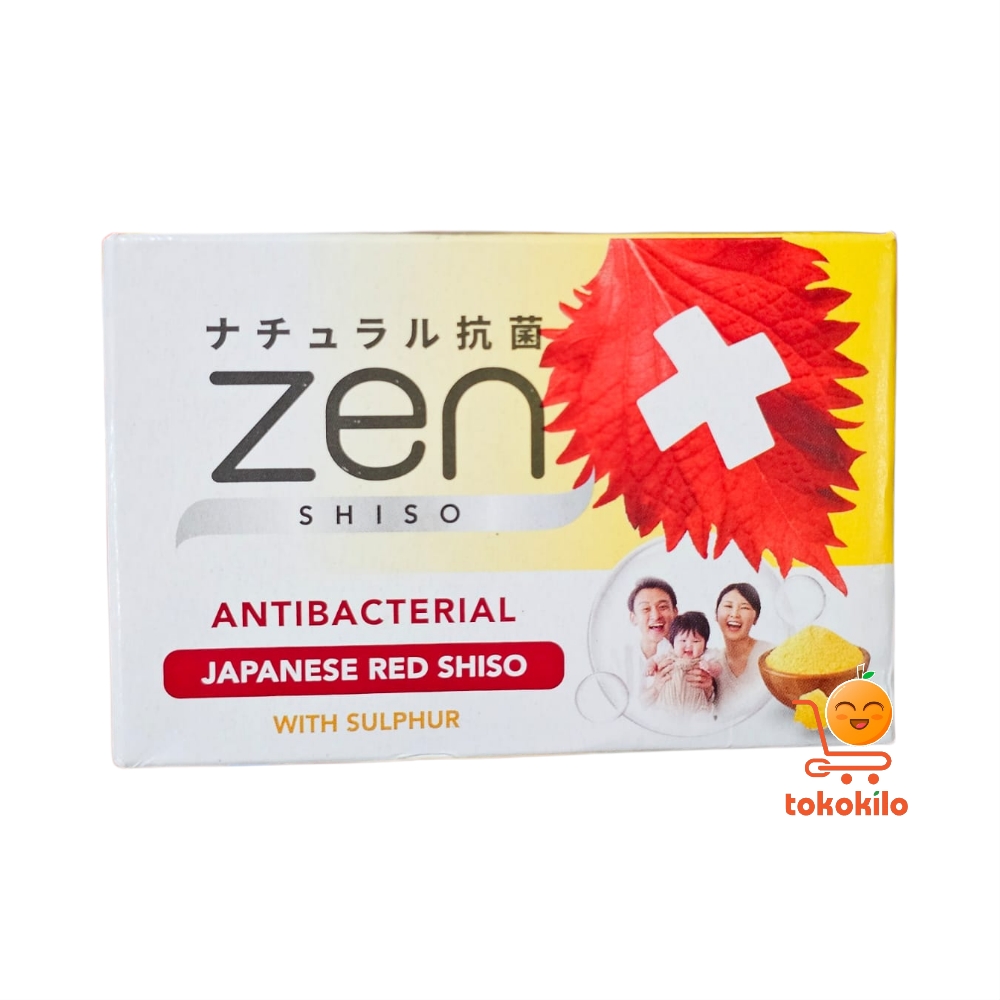 Sabun Batang Zen  Antibakteri Japanese Red Shiso with Sulphur 70gr