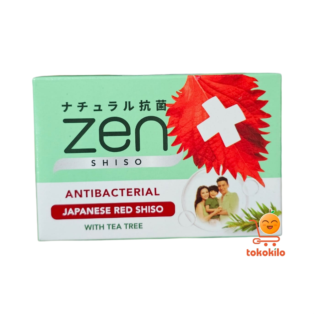 Sabun Batang Zen Antibakteri Japanese Red Shiso with Tea Tree 70gr
