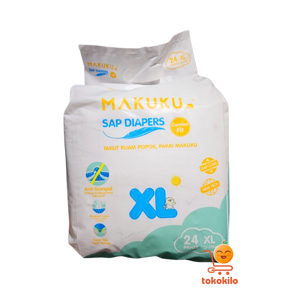 Popok Bayi Makuku SAP Comfort Fit Pants S 30, XL 24, XXL 22