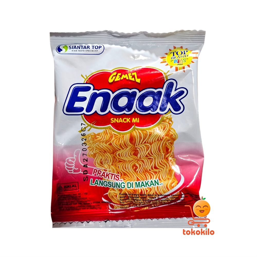Snack Mi Gemez Enaak Rasa Original 16gr (1 Pack X 10pcs)