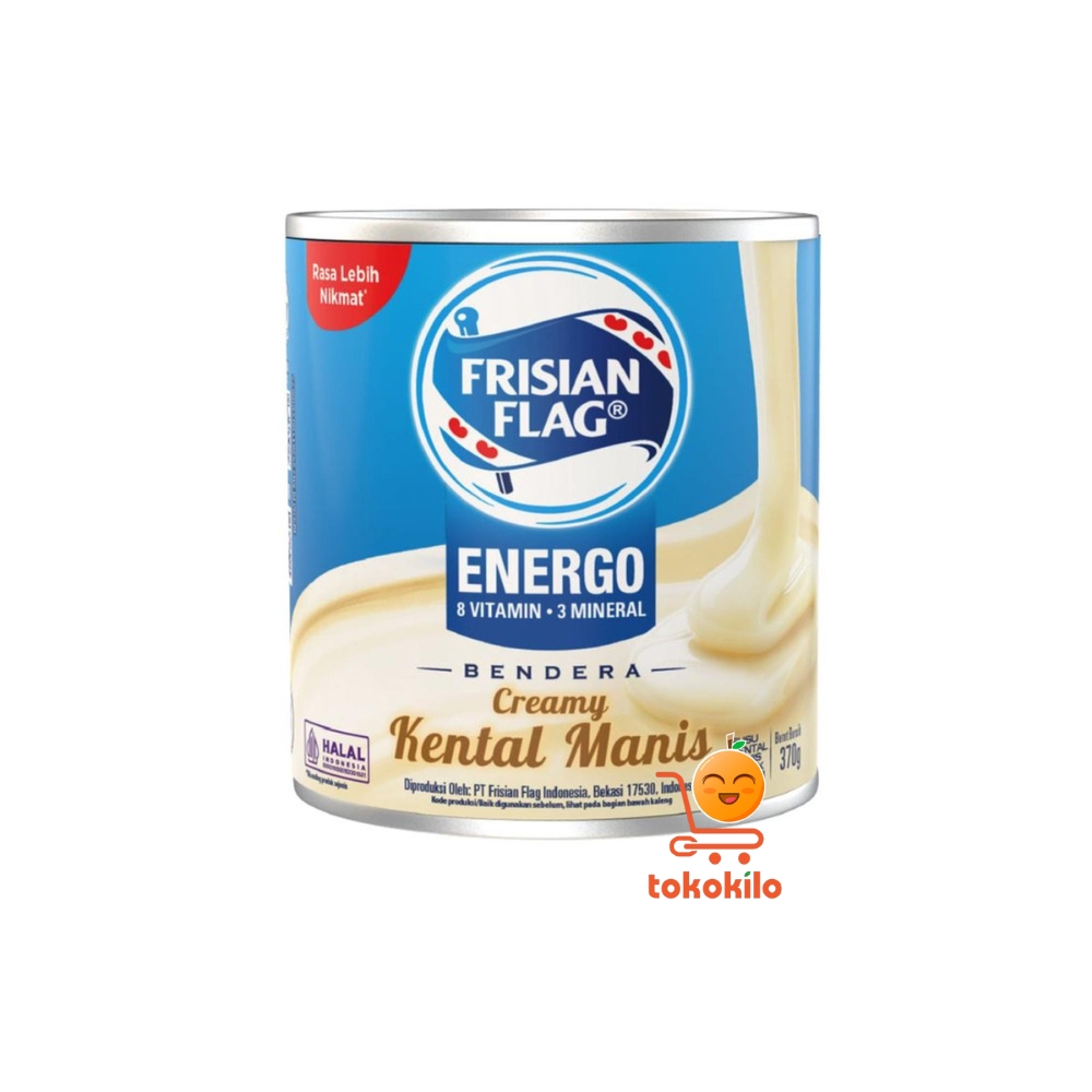 Frisian Flag Susu Kental Manis Rasa Vanilla Energo Kaleng 370gr