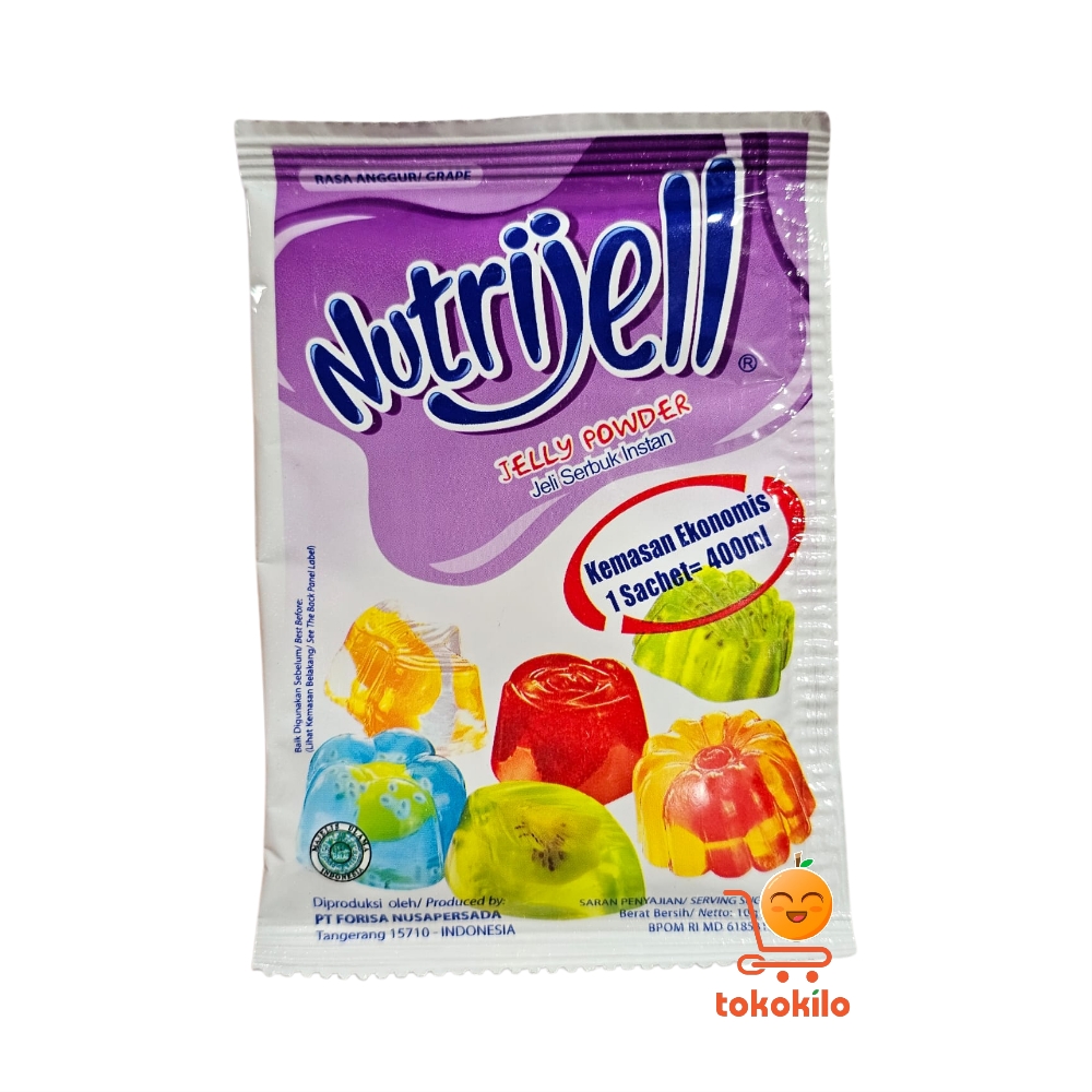 Nutrijell Jelly Powder Rasa Anggur 10gr, 15gr