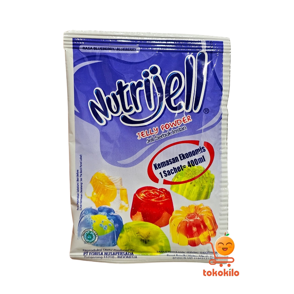 Nutrijell Jelly Powder Rasa Blueberry 10gr