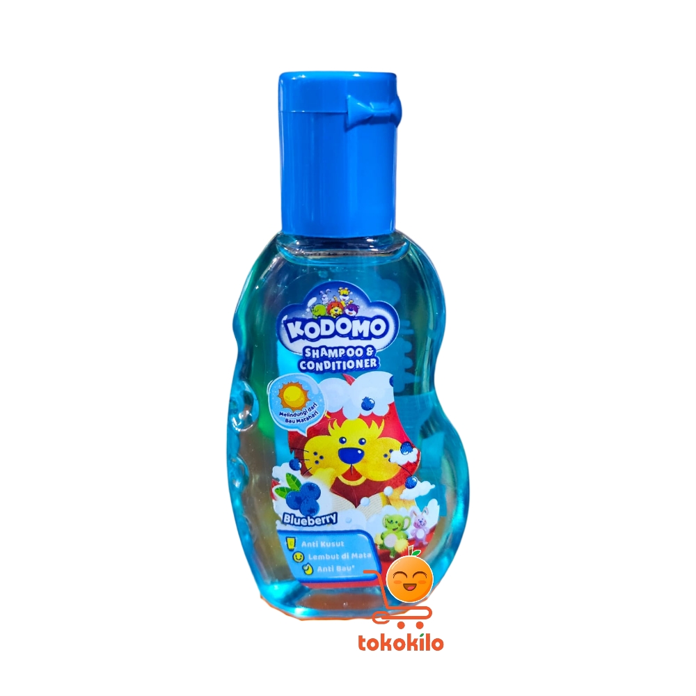 Kodomo 2-in-1 Shampoo & Conditioner Blueberry 45ml, 200ml