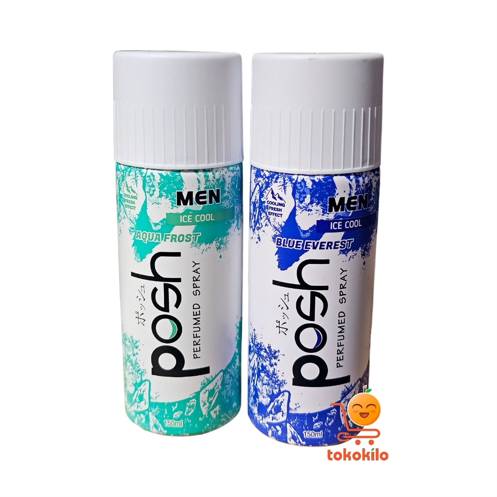Posh Men Perfumed Spray Ice Cool Aqua Frost Tosca, Blue Everest 150ml