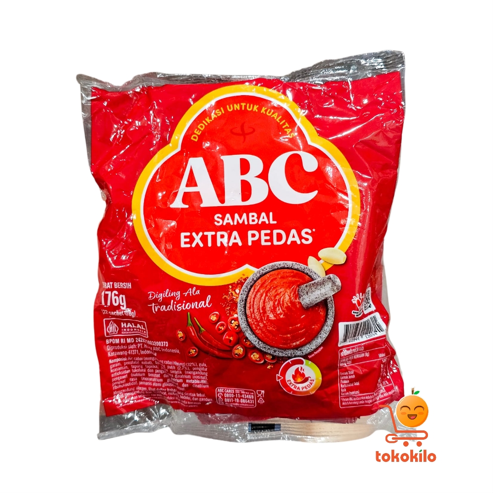 Sambal ABC Extra Pedas 176gr (22sachet X 8g)
