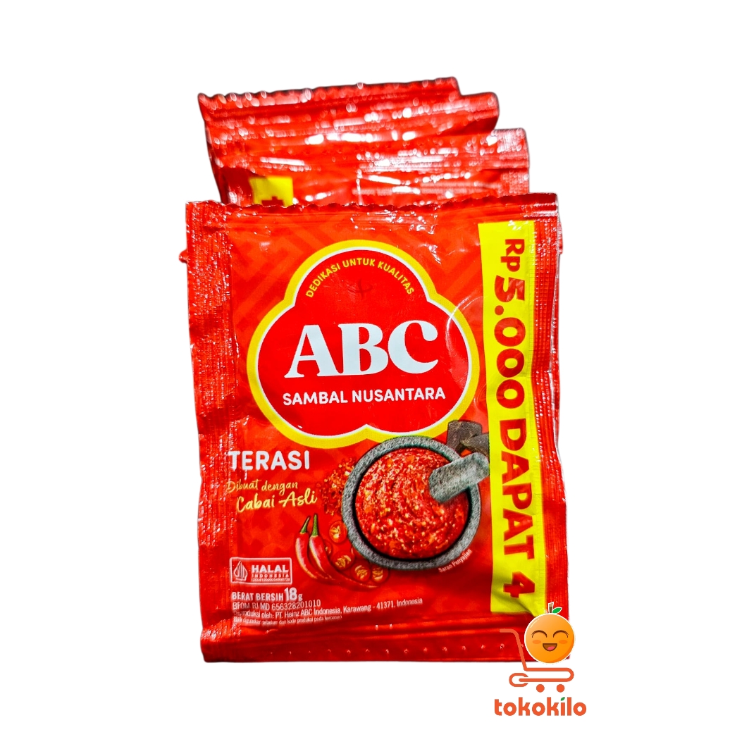 ABC Sambal Terasi 18gr (1 Pack X 4pcs)