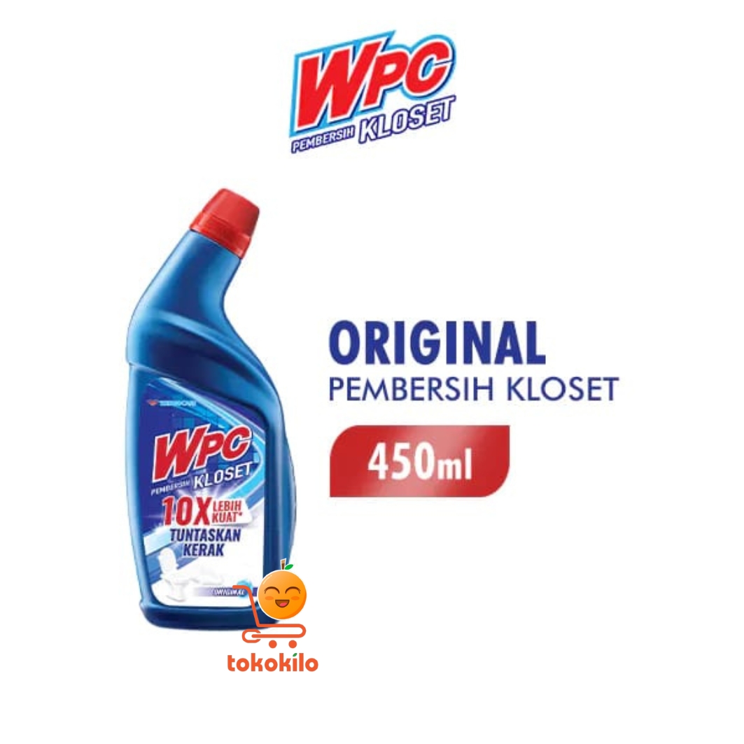 WPC Pembersih Kloset Original 450ml (GRATIS Sabun Cream Wings Biru),  600ml
