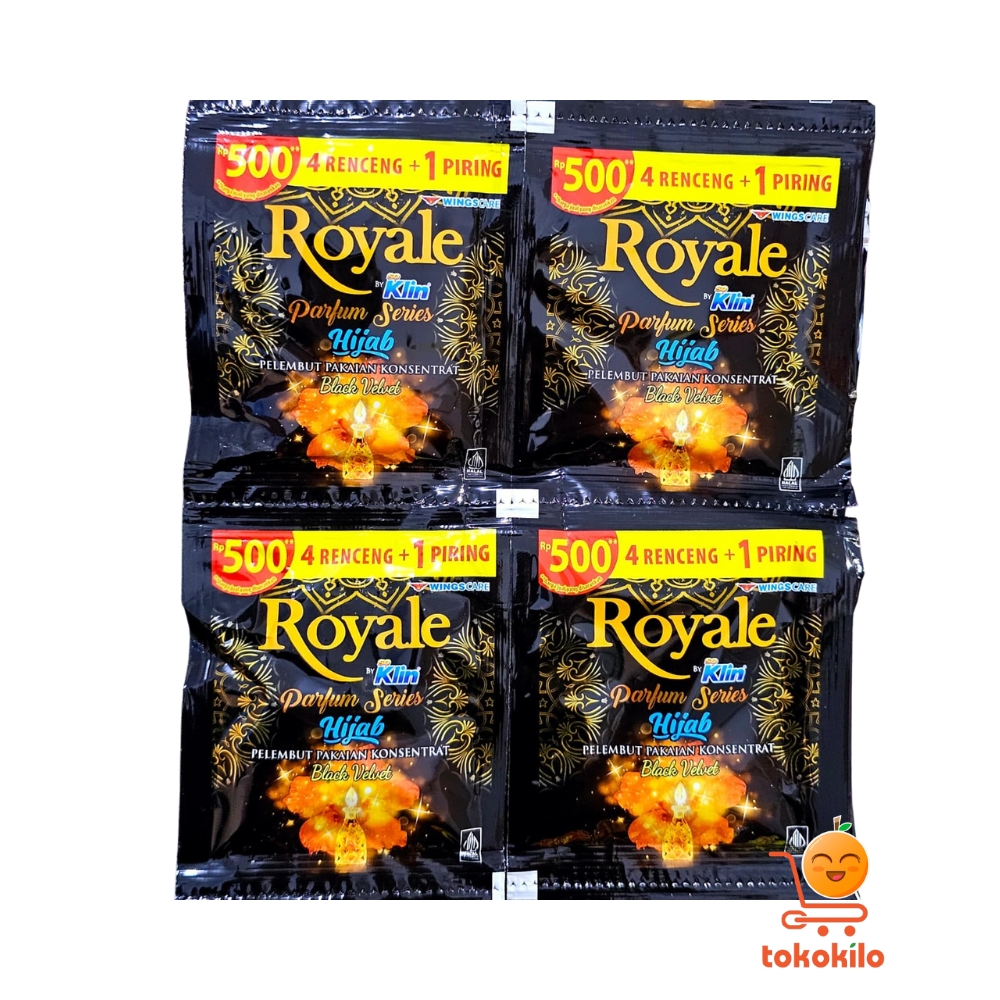 Royale Parfum Series by Soklin Hijab Black Velvet 13ml (1 Pack X 12 Sachet)