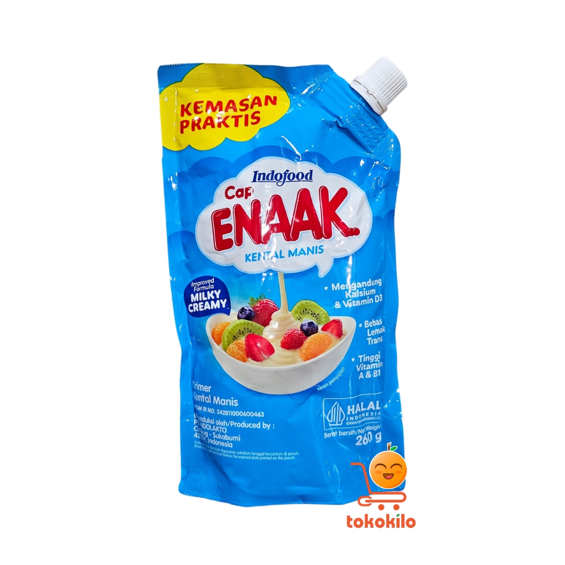 Cap Enaak Susu Kental Manis Pouch 260ml