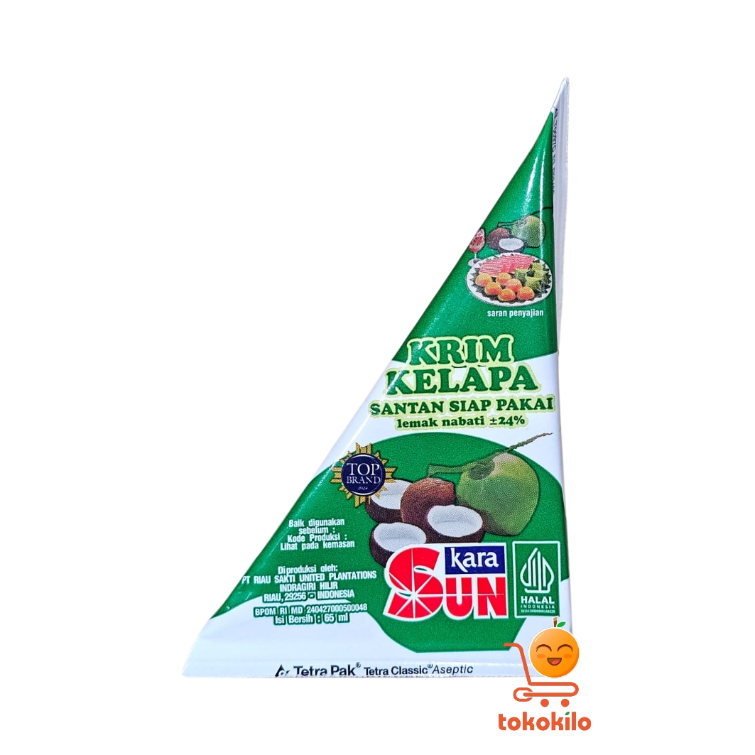 Sun Kara Krim Kelapa Santan 65ml (Cube), 200ml