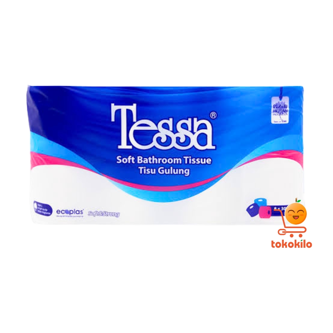 Tessa Tisu Soft Bathroom Tissue 8 Roll 300 Sheets
