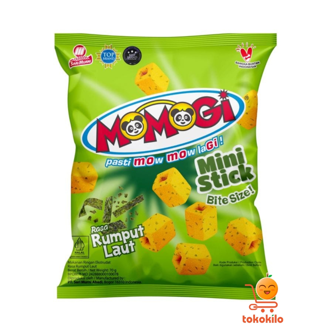 Momogi Mini Stick Rasa Rumput Laut 70gr, 20gr