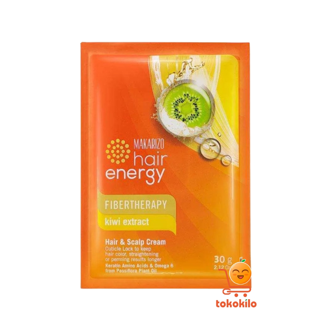 Makarizo Hair Energy Fibertherapy Hair & Scalp Creambath Kiwi Extract 30ml