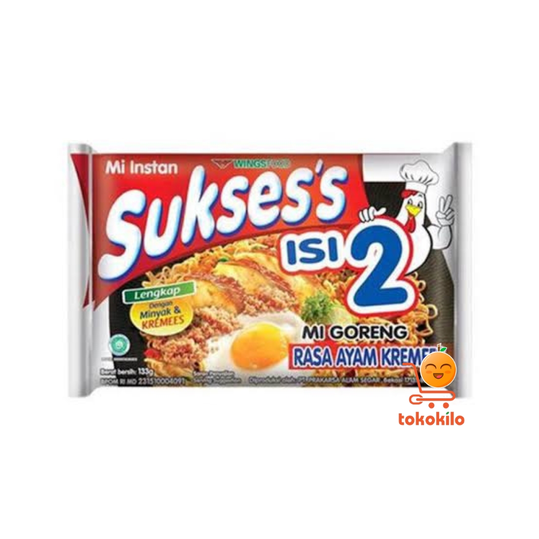 Mie Suksess Goreng Rasa Ayam Kremes isi 2 133gr