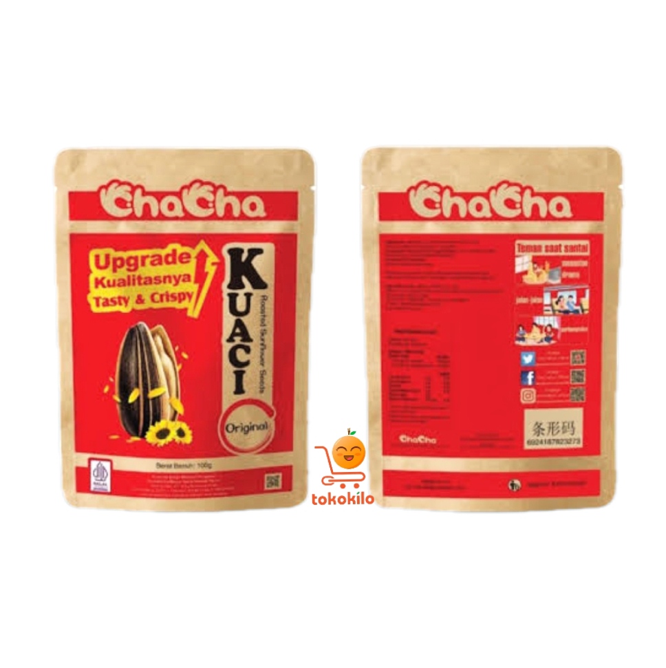 ChaCha Kuaci Biji Bunga Matahari Sunflower Rasa Original 10gr 45gr 100gr 220gr