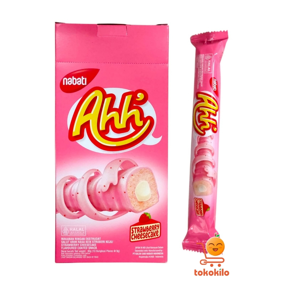 Nabati Ahh Strawberry Cheesecake 90gr (1Pack X 10pcs)