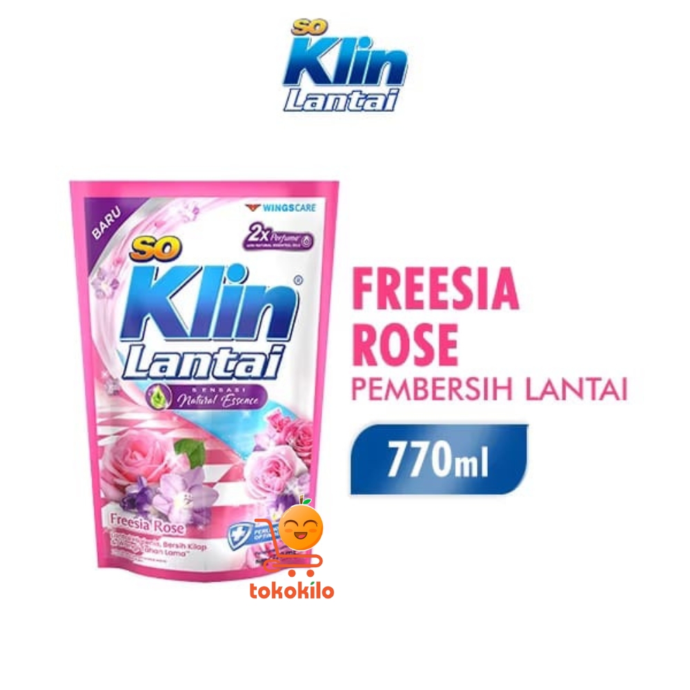 Soklin Lantai Natural Essence Freesia Rose 770ml