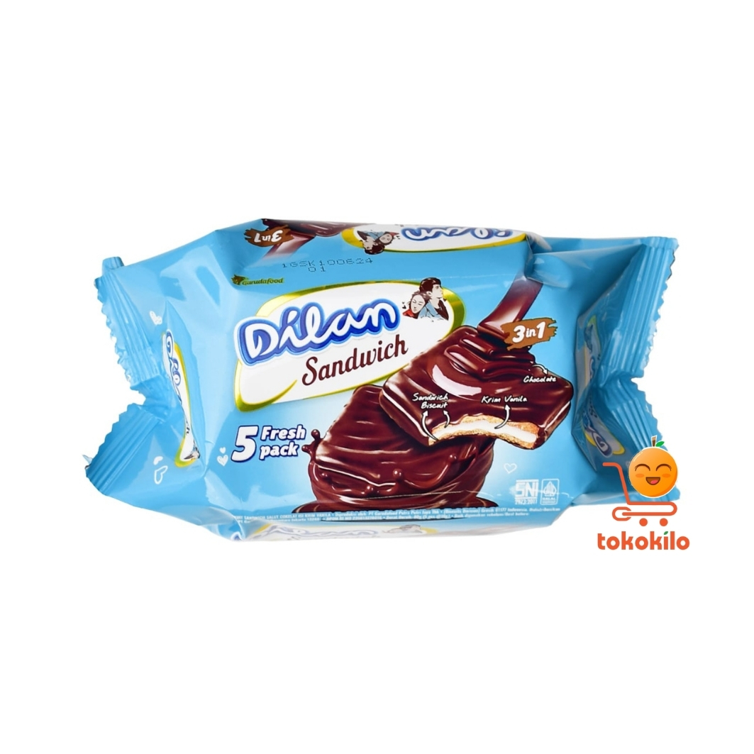 Dilan Chocolate Sandwich Krim Vanilla 75gr