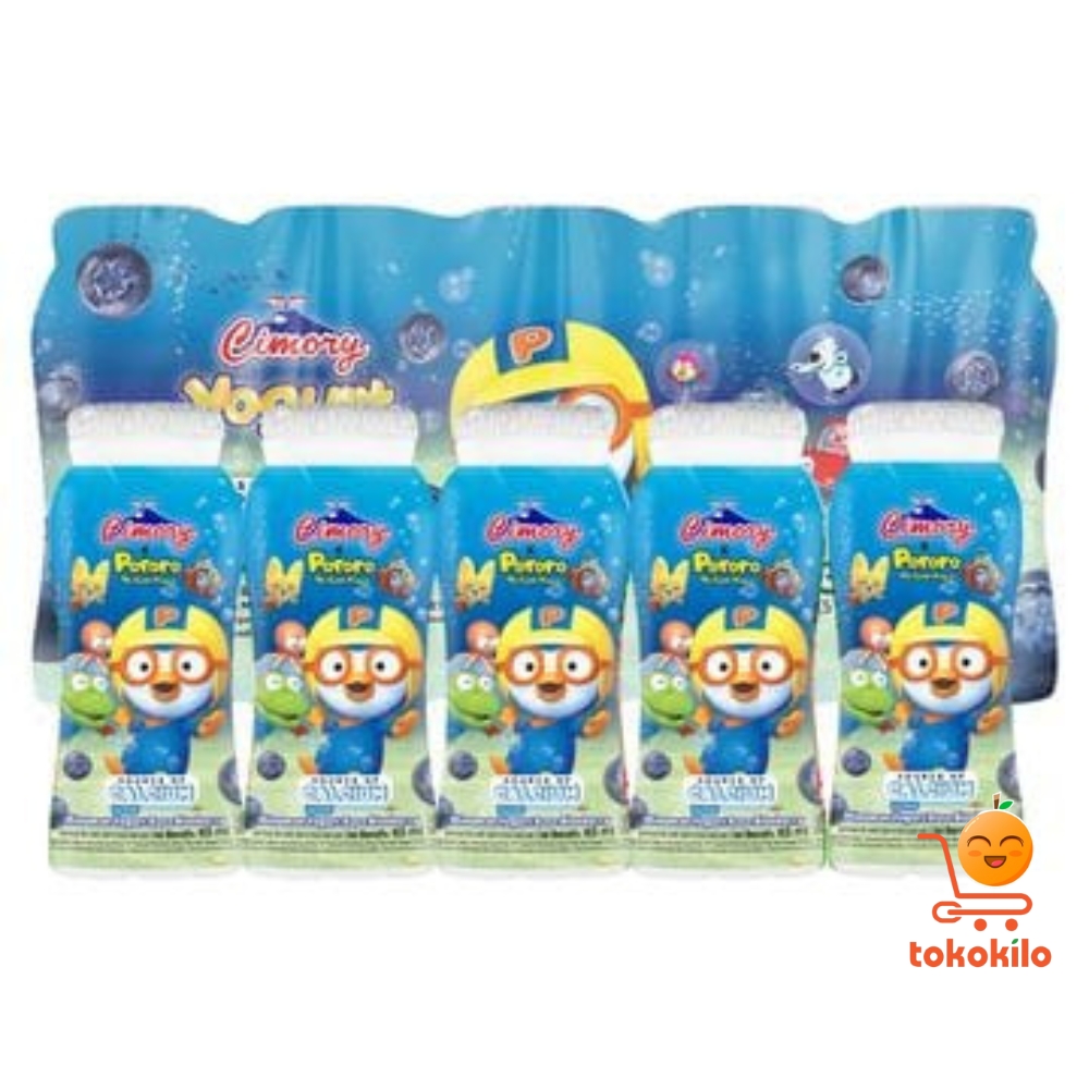 Cimory Yogurt Drink rasa Blueberry Edisi Pororo 65ml