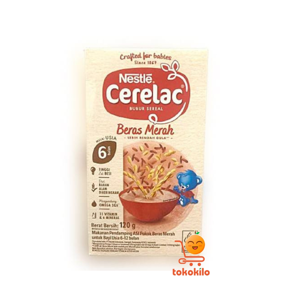 Nestle Cerelac Bubur Sereal Beras Merah 120gr