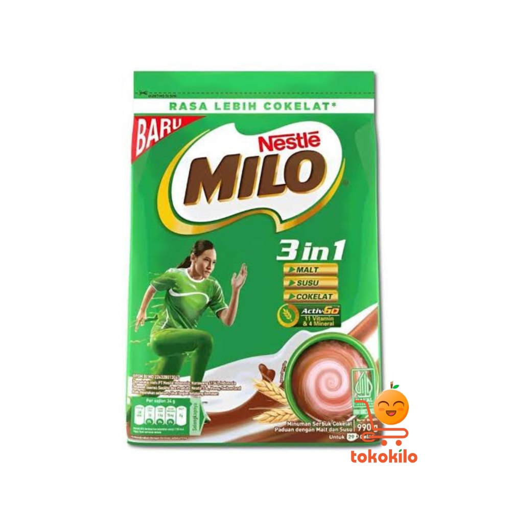  Milo 3-in-1 Activ-Go pouch 400gr, 790gr, 990gr