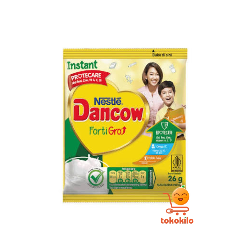 Dancow Fortigro Instant Vanilla 26gr  (1 Renteng X10bks)