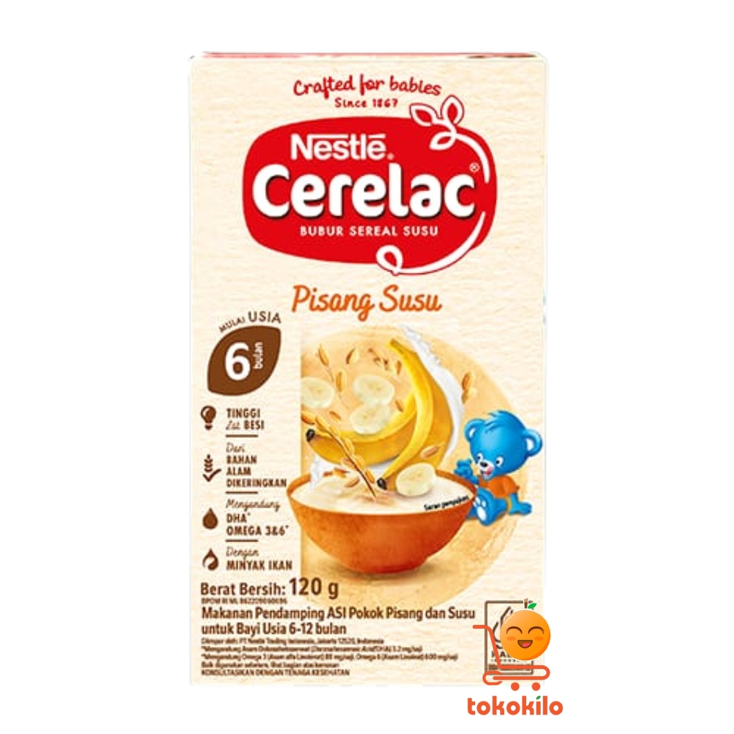 Nestlé Cerelac Bubur Sereal rasa Pisang Susu 120gr