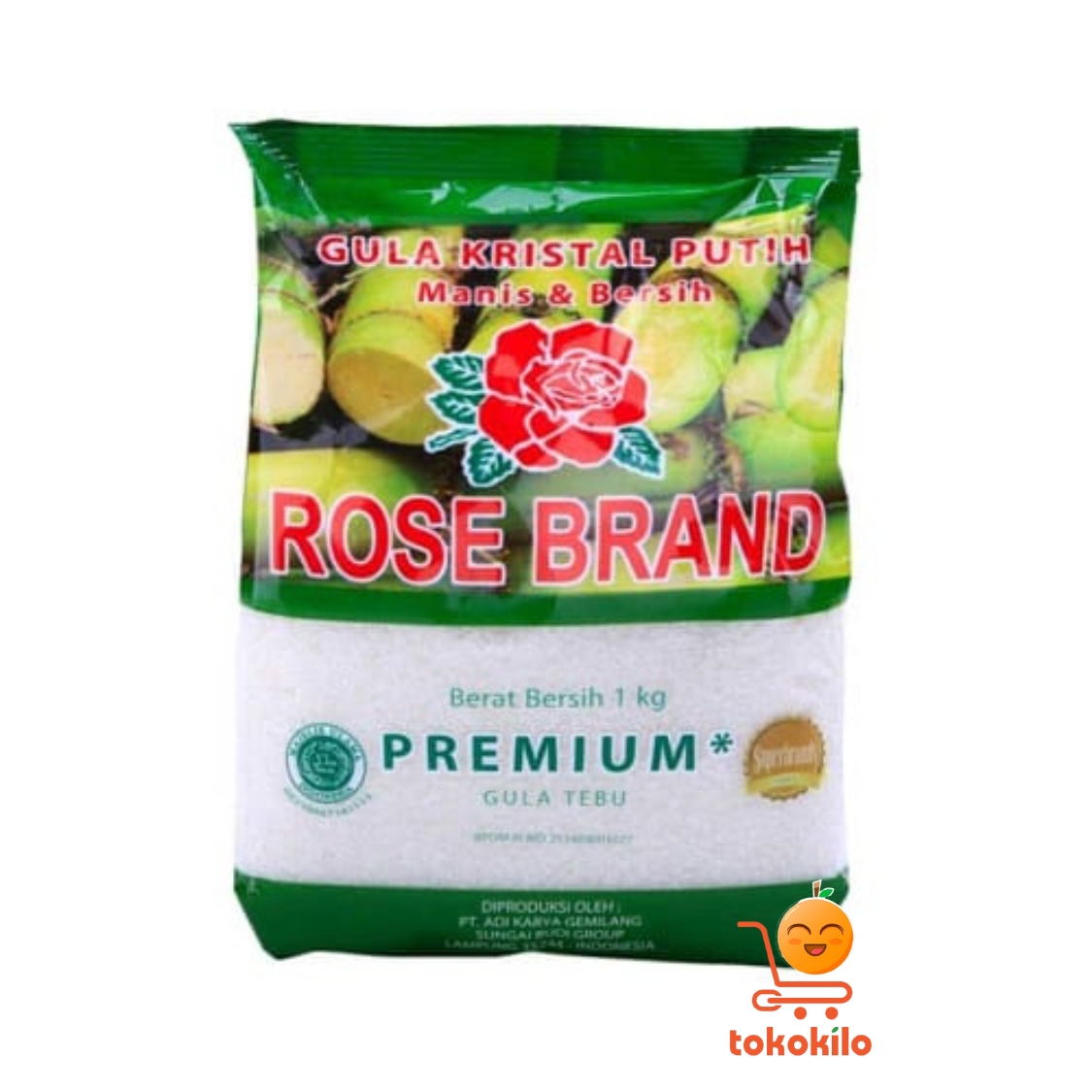 Rose Brand Gula Kristal Putih Premium 1kg