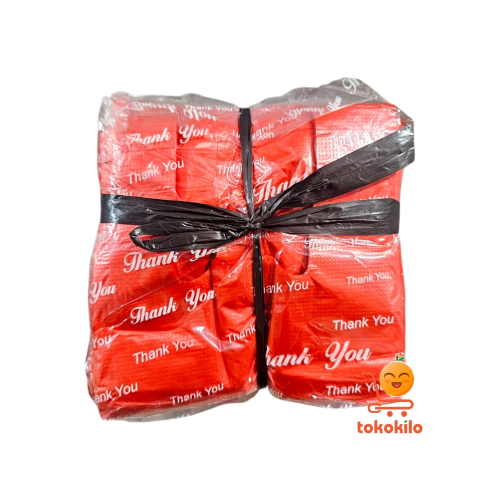 Kantong Plastik Thankyou Warna-Warni 