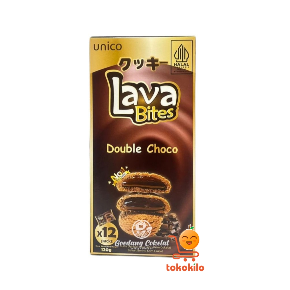 Unico Lava Bites Double Choco 120gr (12pcs X 10gr)