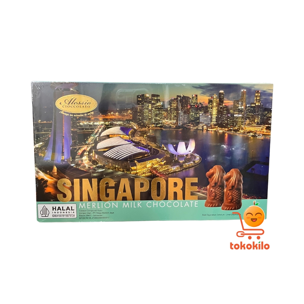 Alessio Singapore Merlion Milk Chocolate 125gr