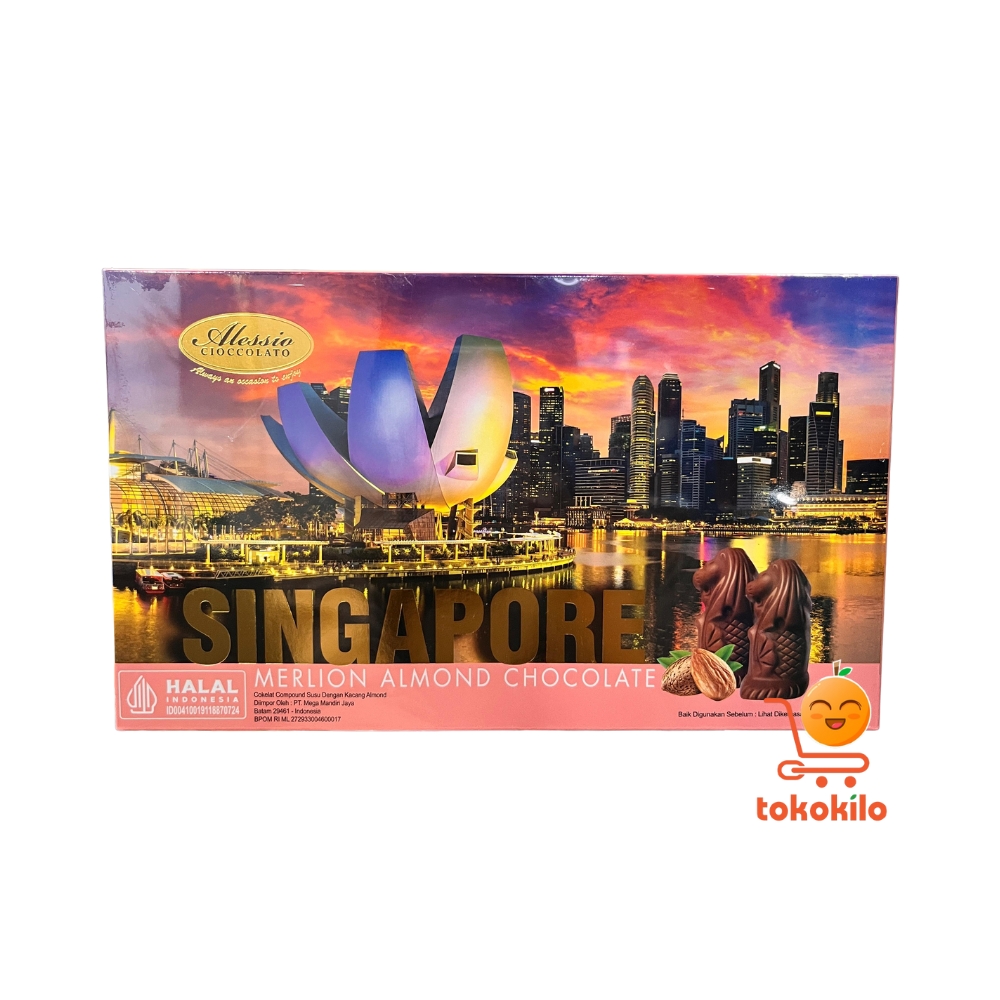 Alessio Merlion Almond Chocolate 125gr