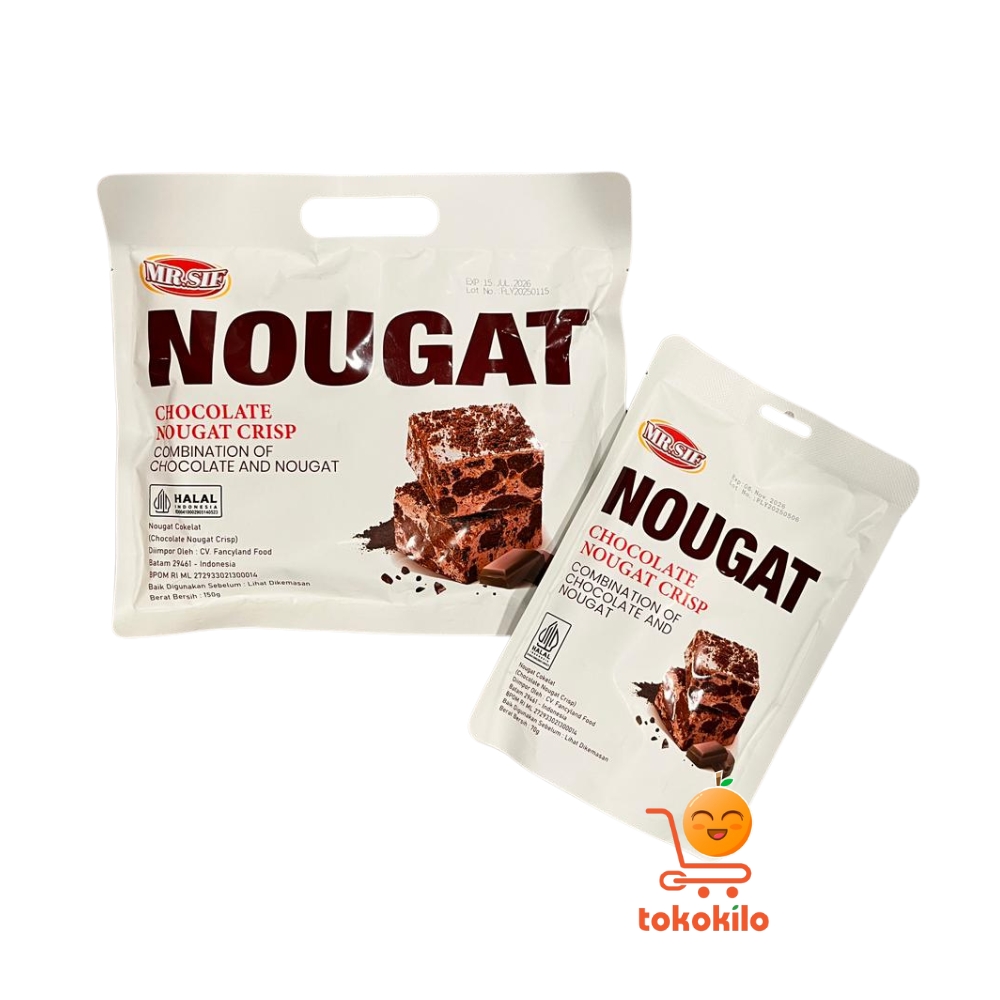 Mr.Sif Nougat Chocolate Nougat Crisp 70gr, 150gr
