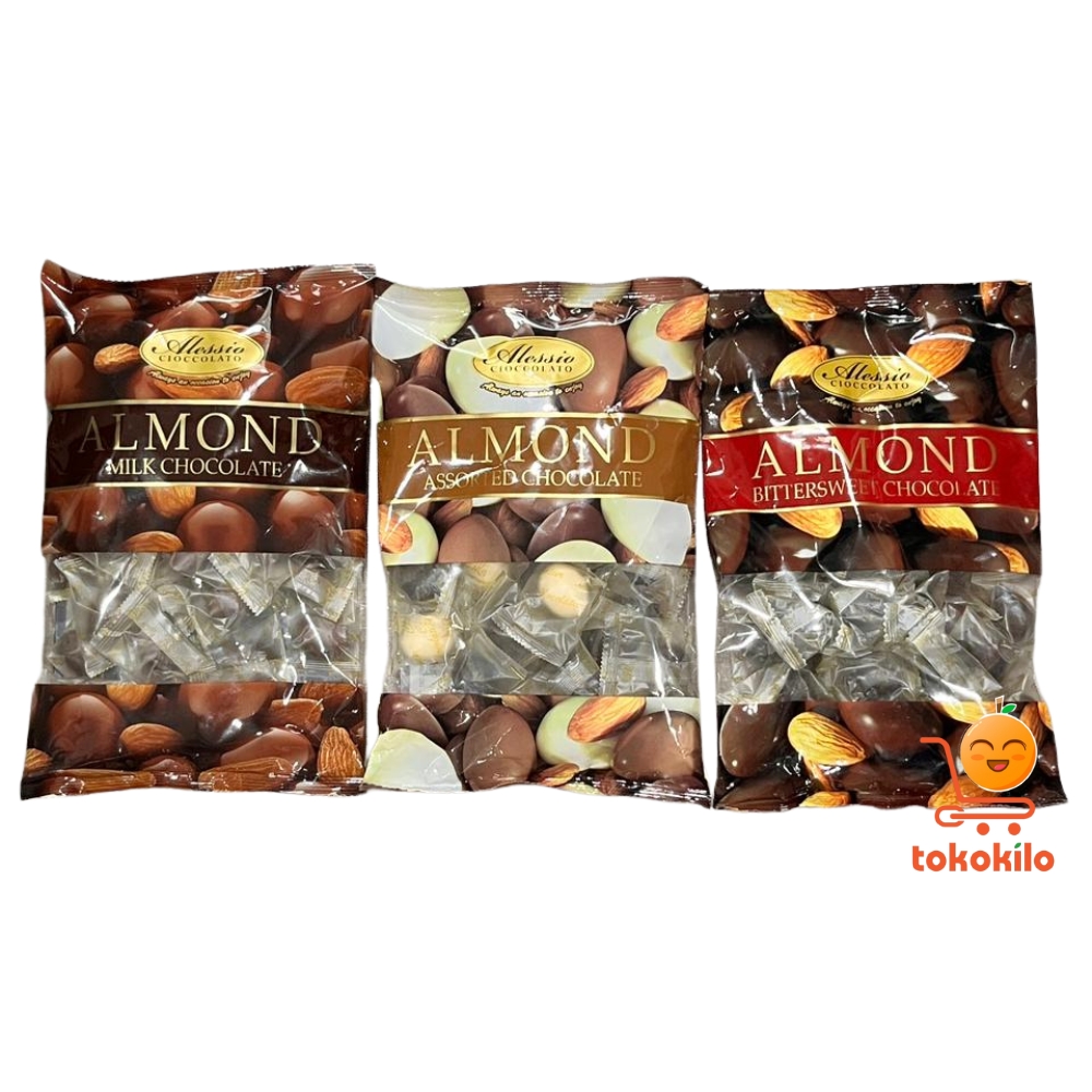 Alessio Almond Bittersweet Chocolate 250gr