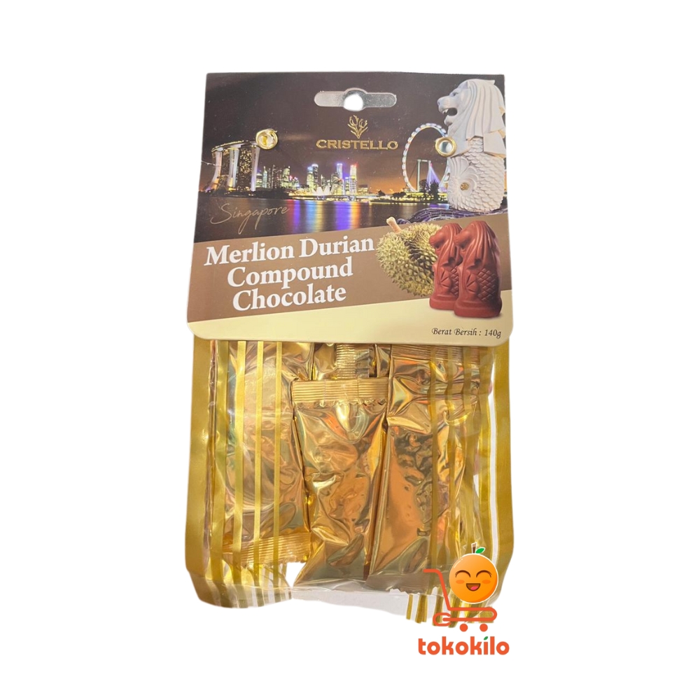 Cristello Merlion Durian Compound Chocolate 70gr, 140gr