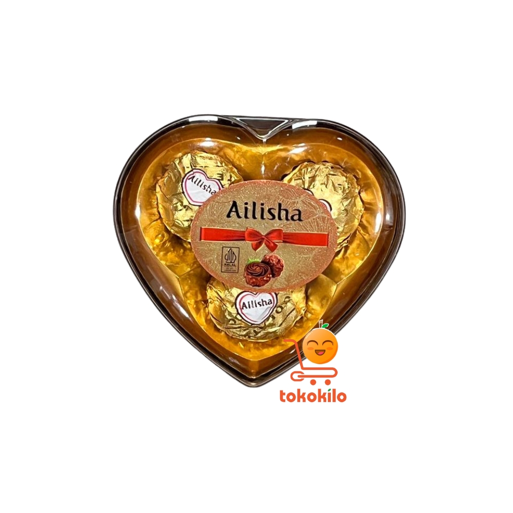 Ailisha Coklat Hati 37,5gr isi 3