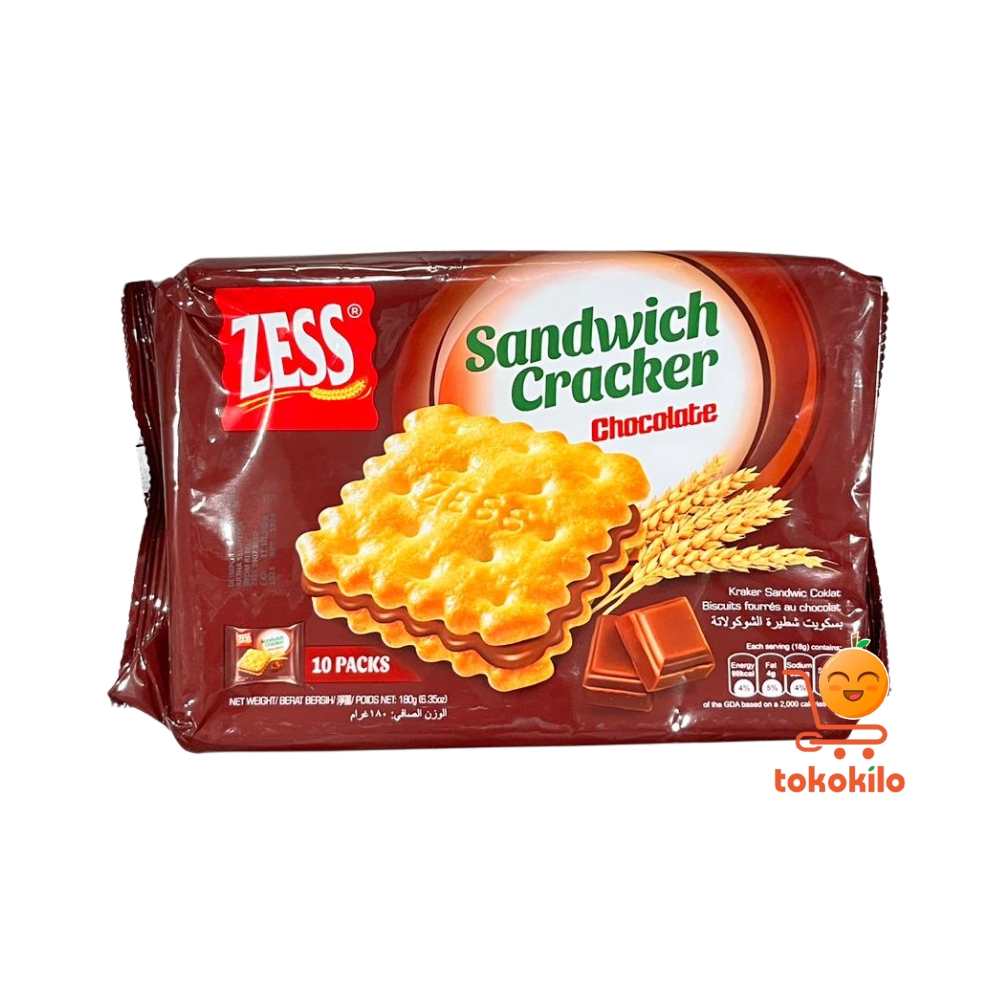 Zess Sandwich Cracker Chocolate 180gr