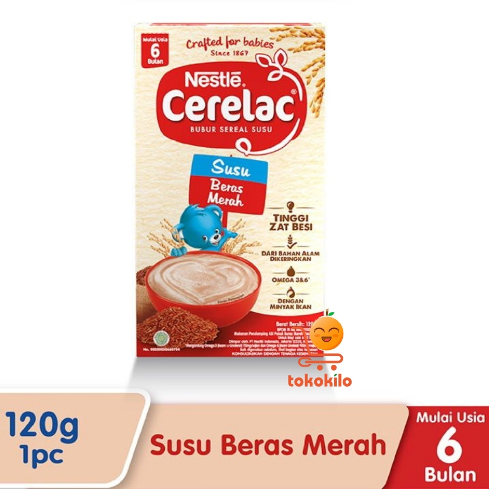 Nestle Cerelac Bubur Sereal Susu Beras Merah 120gr
