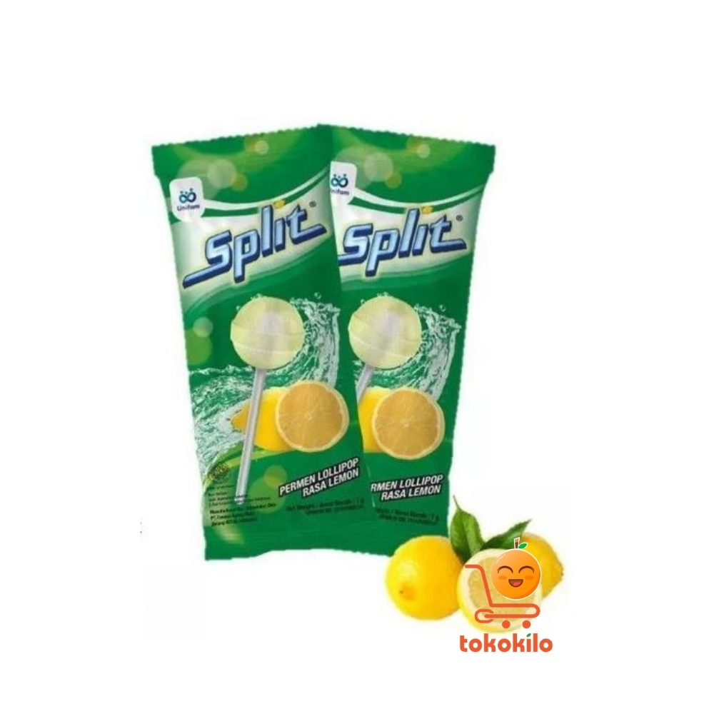 Split Lollipop Soda rasa Lemon 9gr (1 Pack X 30bks)